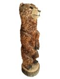 Dřevěná socha medvěda