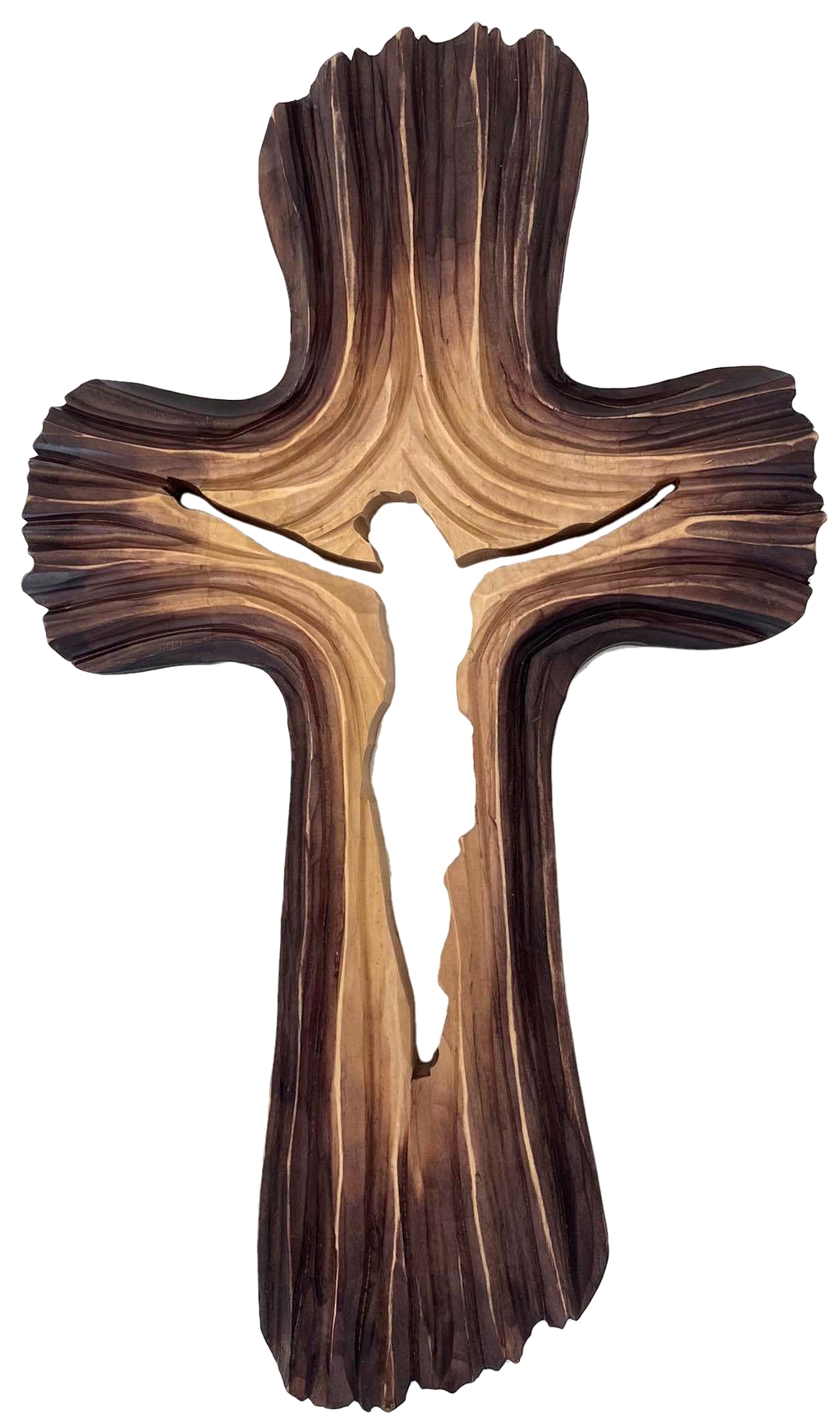 Dřevěný křížek velký 28x47cm
