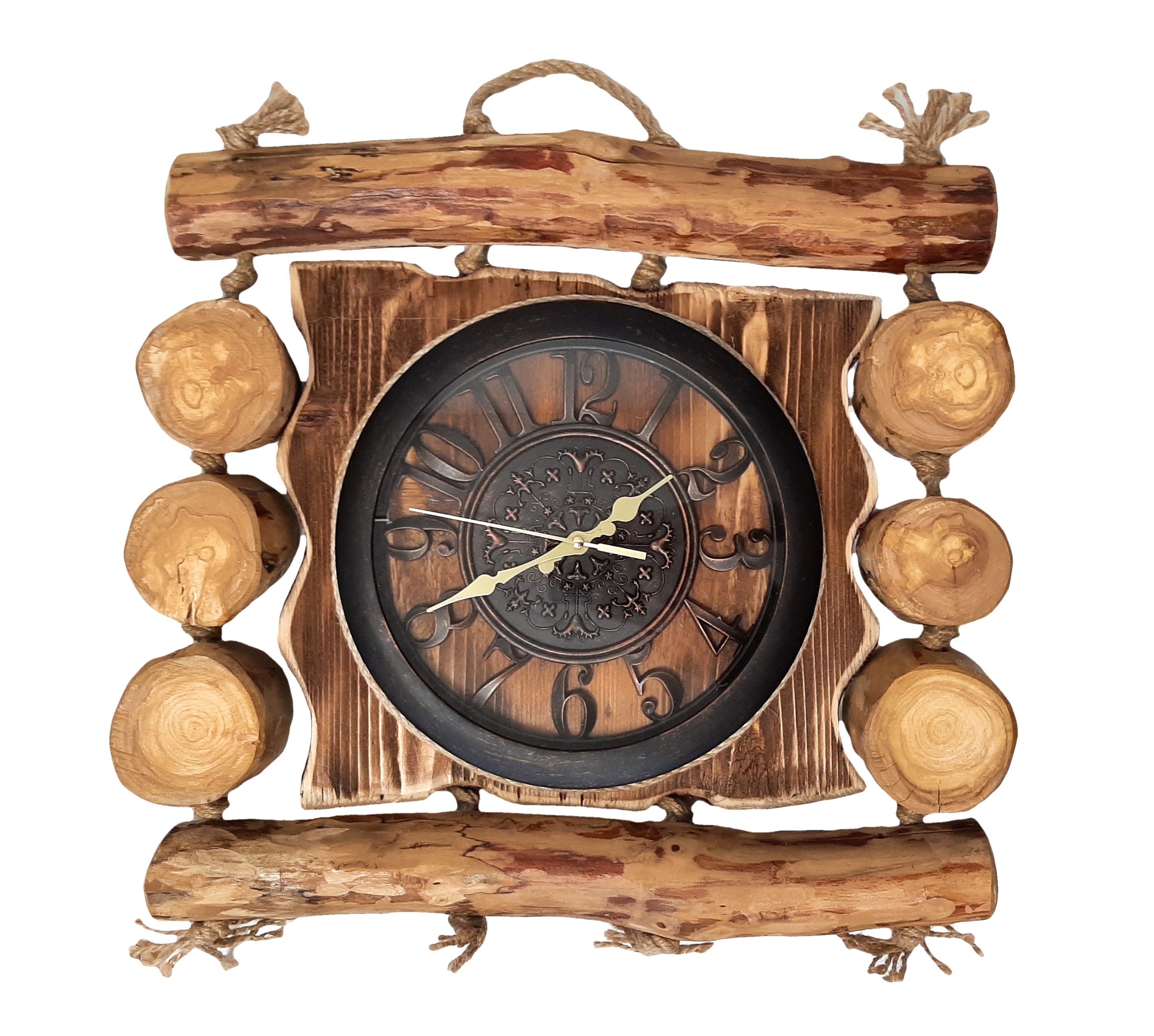 Dřevěné hodiny 50 x 47 cm
