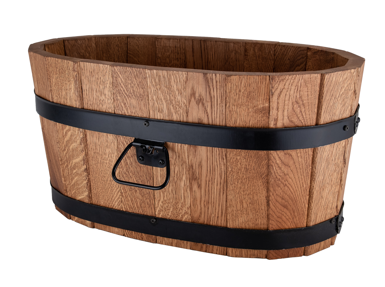 Dubová káď oválná (velká), délka 60cm, šířka 34cm, výška 31cm