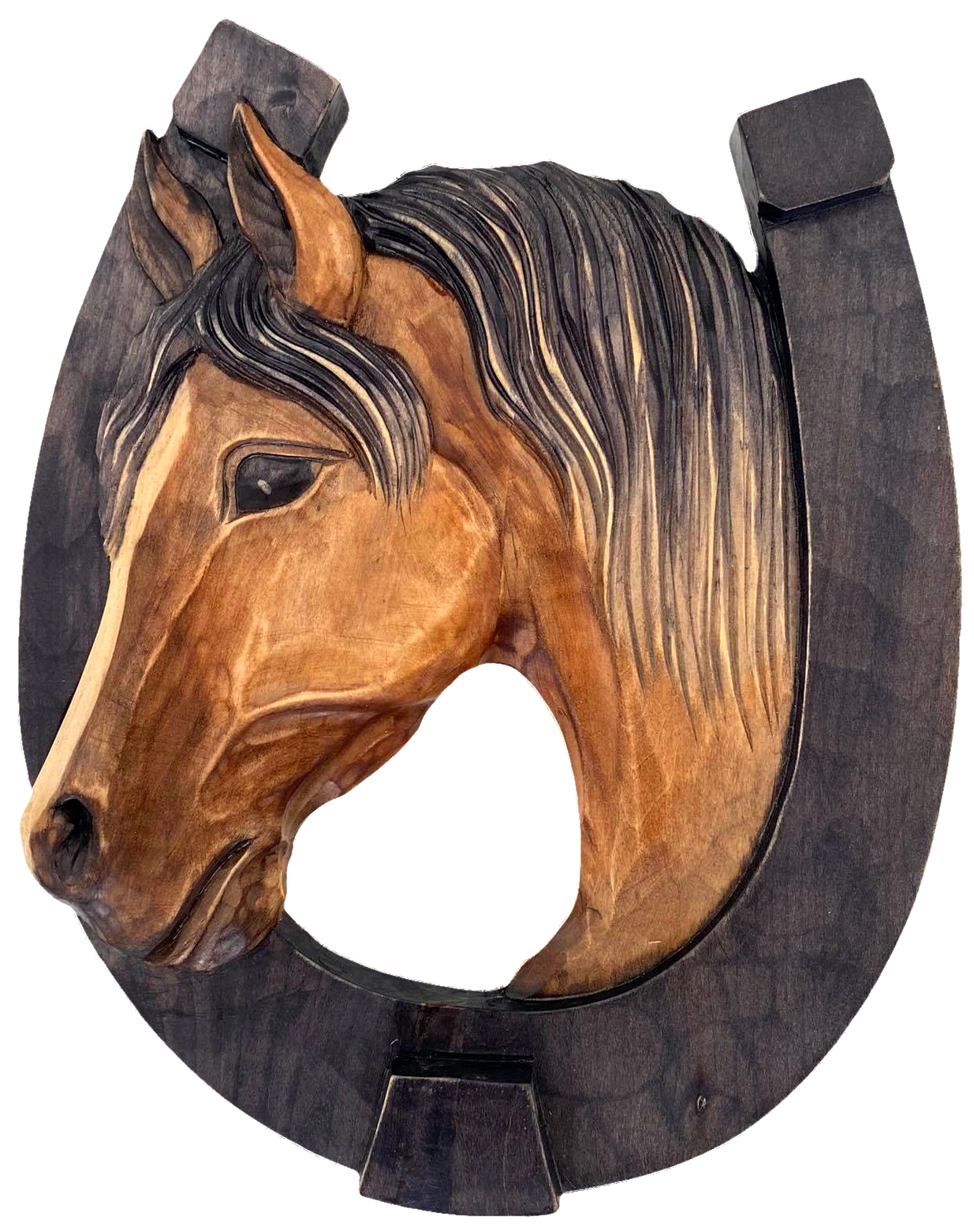 Hlava koně - podkova (střední) 28x23cm