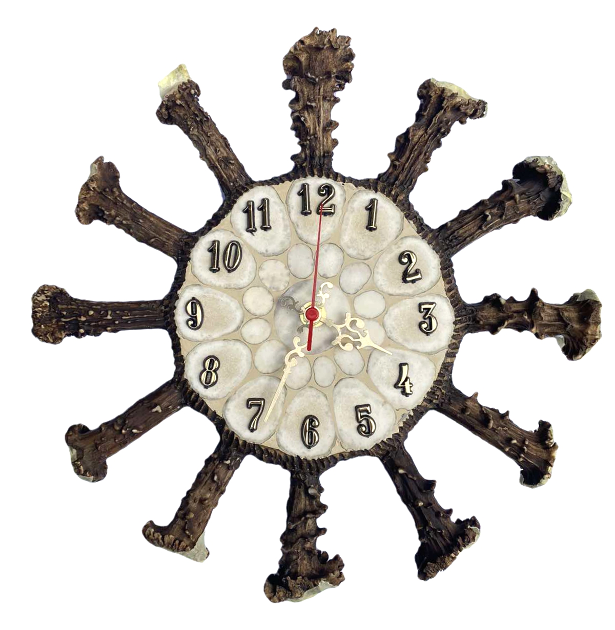 Hodiny z parožia hrubé 30cm