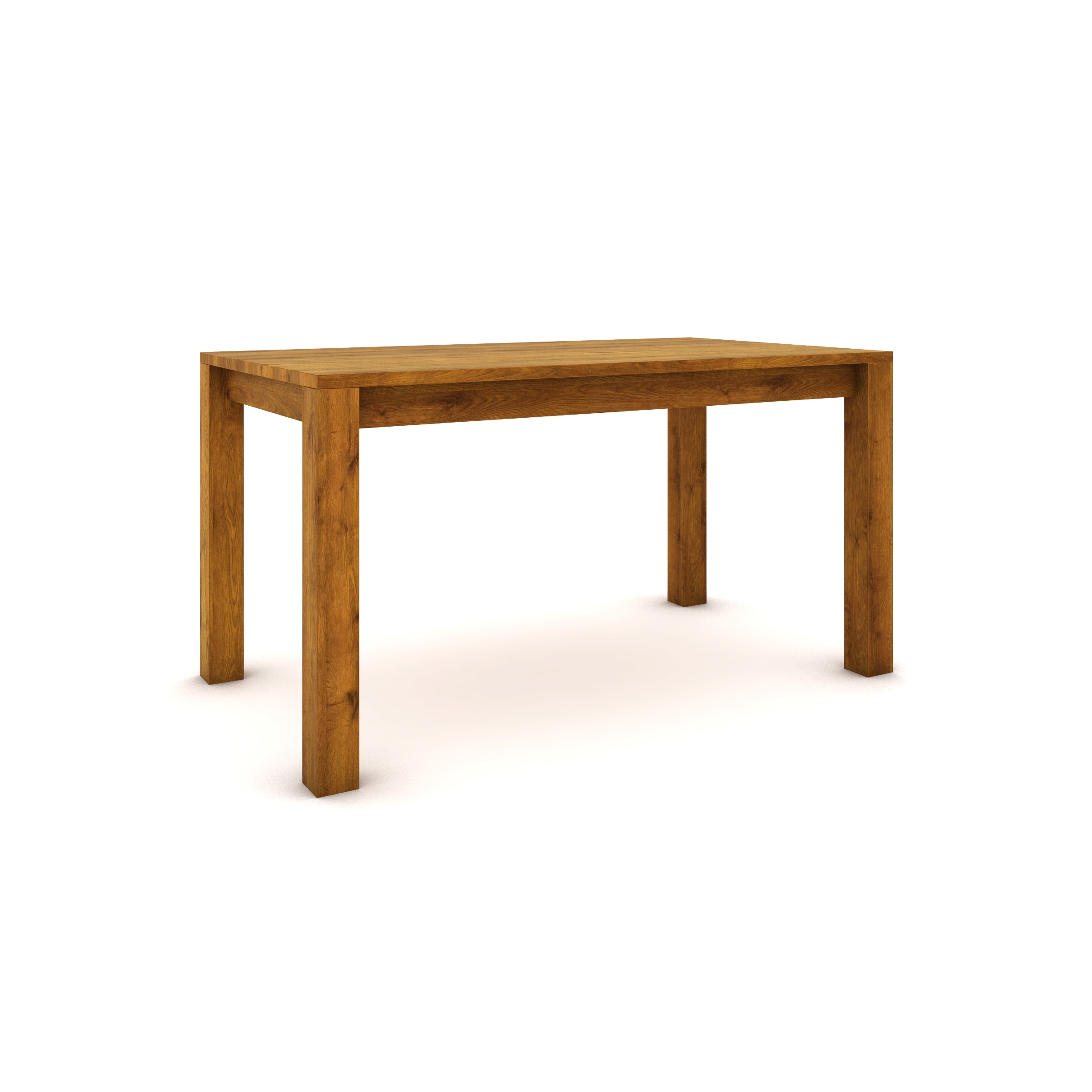 Dubový stůl 140 x 80 cm , jantarový