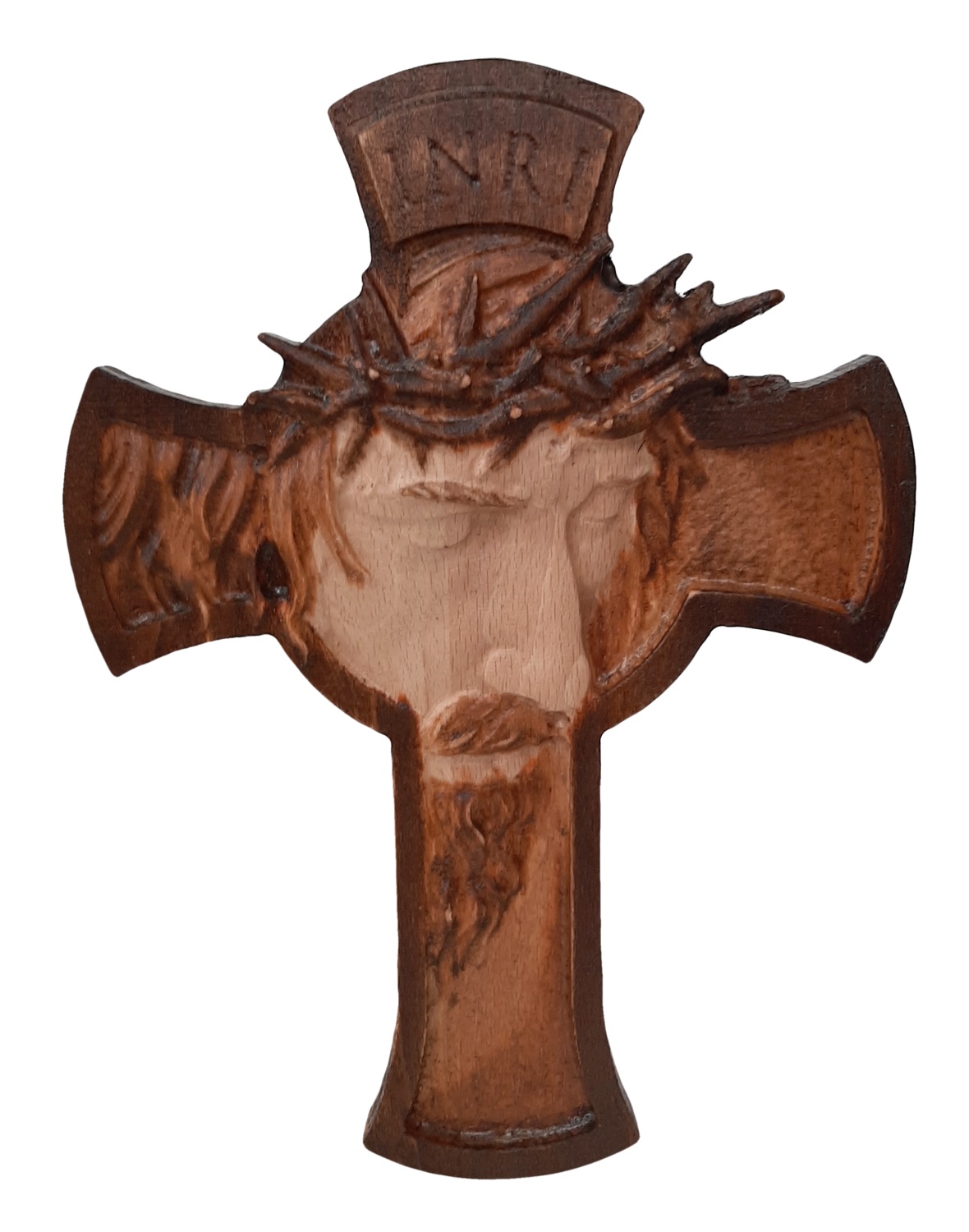 Dřevěný kříž s Ježíšem 18 x 25 cm