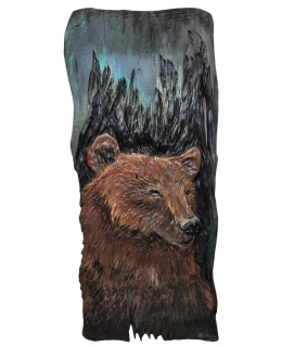 Dřevěný obraz - medvěd
