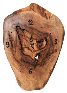  Nástěnné hodiny z ořechového dřeva 