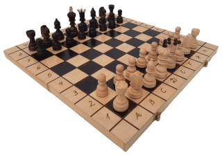 Dřevěné šachy 44 x 44 cm