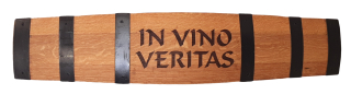 Dřevěná deska ze sudu "IN VINO VERITAS"