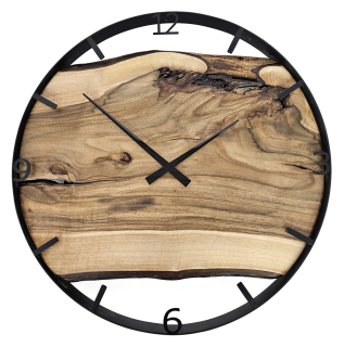 Dřevěné hodiny, kruh 60 cm