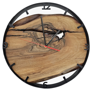 Dřevěné hodiny, kruh 40 cm