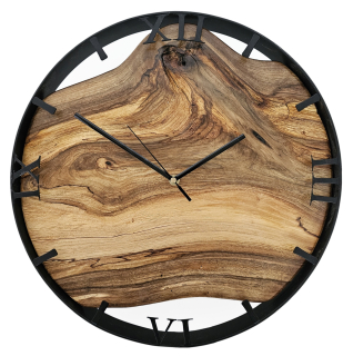 Dřevěné hodiny, kruh 40 cm