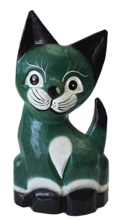 Dřevěná socha "kočka"
