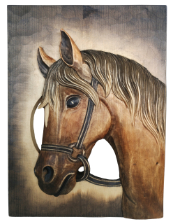 Hlava koně - obraz 40x30cm