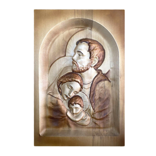 Dřevěný obraz Svaté rodiny 2 - 25x36cm