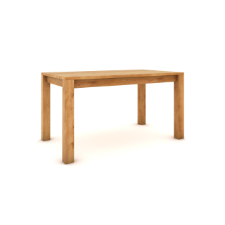 Dubový stůl 140 x 80 cm , přírodní, hedvábně polomatný
