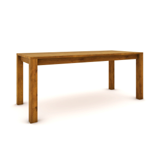 Dubový stůl 180 x 80 cm , jantarový