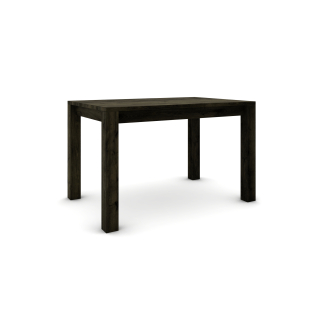 Dubový stůl 120 x 80 cm , černý se stříbrným efektem