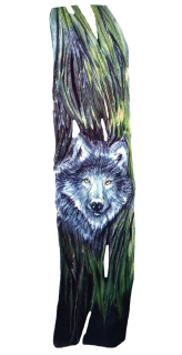 Dřevěný obraz Vlk G