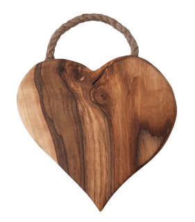 Dřevěné srdce pro zavěšení 17 x 17 cm