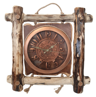 Dřevěné hodiny 50 x 48 cm