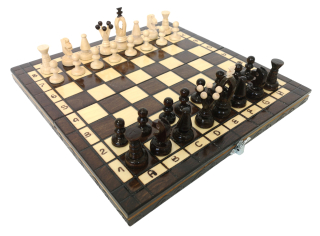 Dřevěné šachy 31 x 31 cm