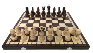 Dřevěné šachy 42 x 42 cm